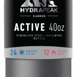 40oz - Wide Mouth - Graphite Bottles