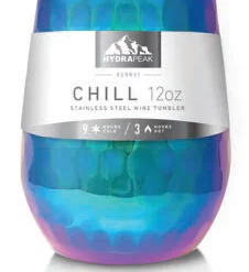 Savor Series 12oz Wine Tumbler - Hammered Rainbow